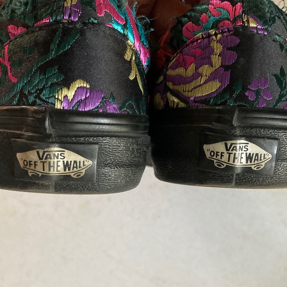 Vans Black Slip-On with Colorful Floral Embroidery - Picture 4 of 10